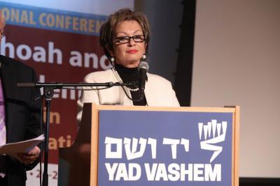 Dorit Golender, Vice President of Community Relations for the Genesis Philanthropy Group, (GPG) spoke about the importance of Holocaust education and commemoration in the areas of the Former Soviet Union